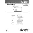 SONY YS-W100 Manual de Servicio