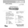 SONY CFSDW30 Manual de Servicio
