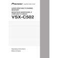 PIONEER VSX-C502 Manual de Usuario