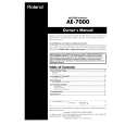 ROLAND AE-7000 Manual de Usuario