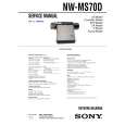 SONY NWMS70D Manual de Servicio