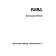 SABA HIFI STUDIO FREIBURG TC G Manual de Usuario