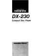 ONKYO DX230 Manual de Usuario