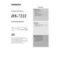 ONKYO DX-7222 Manual de Usuario