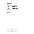 SONY CCU-700A VOLUME1 Manual de Servicio