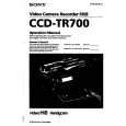 SONY CCD-TR700 Manual de Usuario