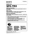 SONY SPKTRX Manual de Usuario