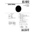 SONY XS1012 Manual de Servicio