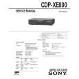 SONY CDP-XE800 Manual de Servicio