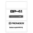 PIONEER BP-41 Manual de Usuario
