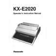 PANASONIC KXE2020 Manual de Usuario