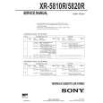 SONY XR5810R Manual de Servicio