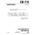 SONY XM-F10 Manual de Servicio