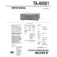 SONY TA-AV661 Manual de Servicio
