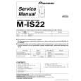 PIONEER M-IS22/DXJ/AR Manual de Servicio