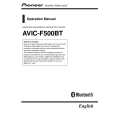 PIONEER AVIC-F500BT/XCN/UC Manual de Usuario