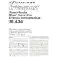 SENNHEISER SI 434 Manual de Usuario