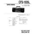 SONY CFS-1035L Manual de Servicio