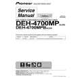 PIONEER deh-4700mp Manual de Servicio