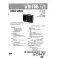 SONY WM-F66 Manual de Servicio
