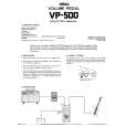 YAMAHA VP-500 Manual de Usuario