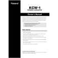 ROLAND KCW-1 Manual de Usuario