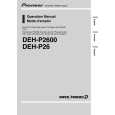 PIONEER DEH-P2600 Manual de Usuario
