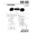 SONY XRS-550 Manual de Servicio