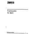 ZANUSSI TC0833 Manual de Usuario