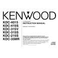 KENWOOD KDC315S Manual de Usuario