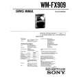 SONY WM-FX909 Manual de Servicio
