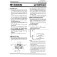 PIONEER S333X Manual de Usuario