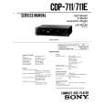 SONY CDP-711 Manual de Servicio