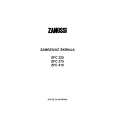 ZANUSSI ZFC225 Manual de Usuario