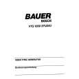 BAUER VTG1000 STUDIO Manual de Usuario