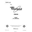 WHIRLPOOL EV130EXSW00 Catálogo de piezas