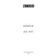 ZANUSSI ZCC6657W Manual de Usuario