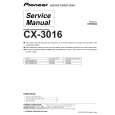 PIONEER CX-3016 Manual de Servicio