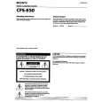 SONY CFS-E50 Manual de Usuario