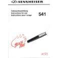 SENNHEISER BF 541 Manual de Usuario