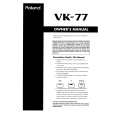 ROLAND VK-77 Manual de Usuario