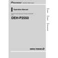 PIONEER DEH-P2550/XQ/NC Manual de Usuario