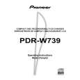 PIONEER PDR-W739 Manual de Usuario