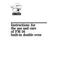 ZANUSSI FM56 Manual de Usuario