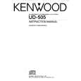 KENWOOD UD505 Manual de Usuario