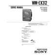 SONY WM-EX312 Manual de Servicio