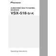 PIONEER VSX-518-K/SPWXJ Manual de Usuario