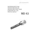 SENNHEISER MD 43 Manual de Usuario