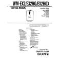 SONY WM-EX2HGX Manual de Servicio