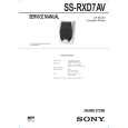SONY SSRXD7AV Manual de Servicio